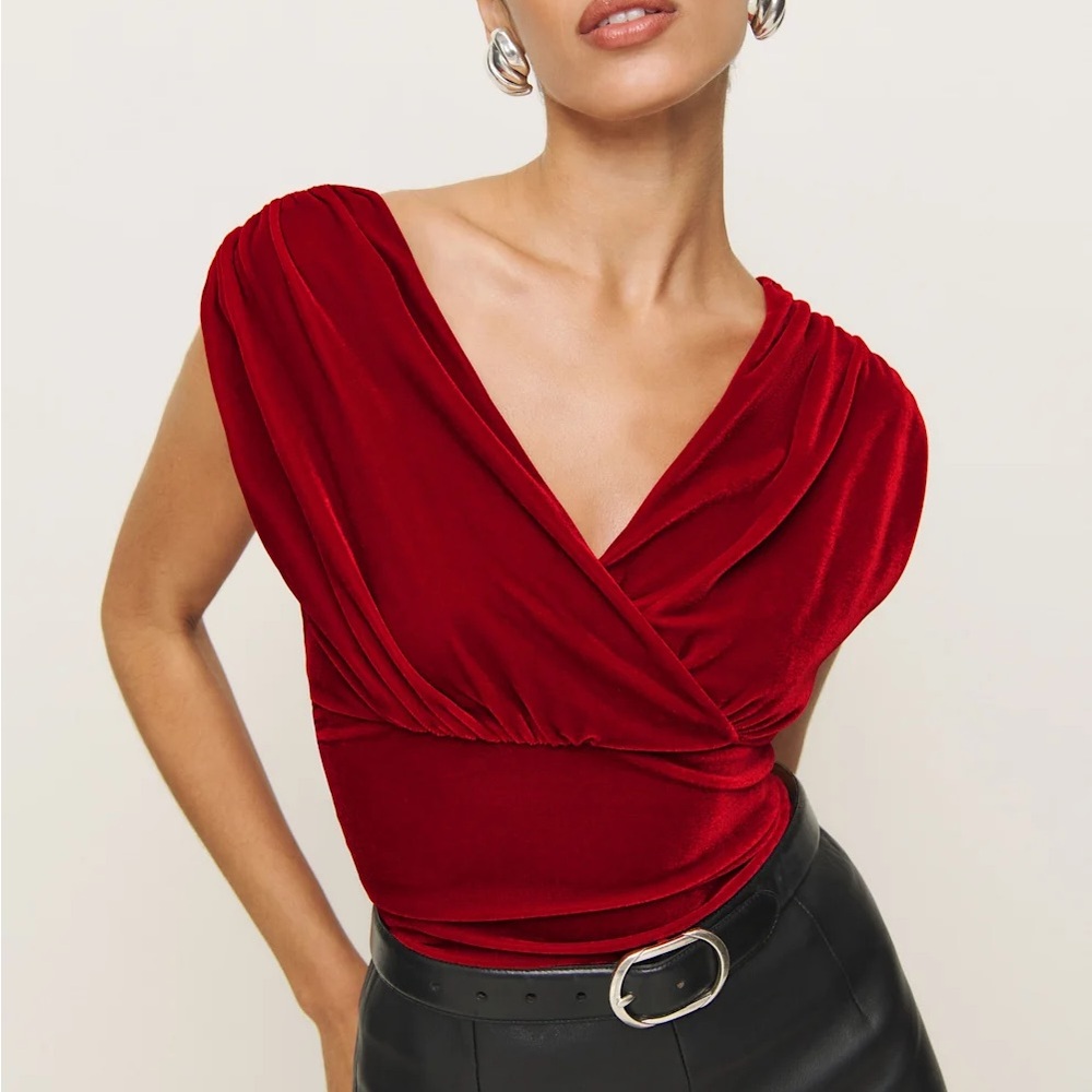 Reformation Amelia Knit Top